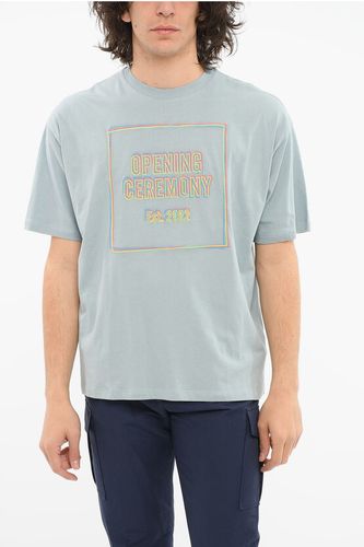 Crewneck T-shirt with Multicolored Embroidered Logo size S - Opening Ceremony - Modalova