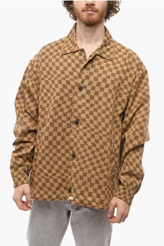 FACETASM Checkered Motif Cotton Overshirt size L - Incotex - Modalova