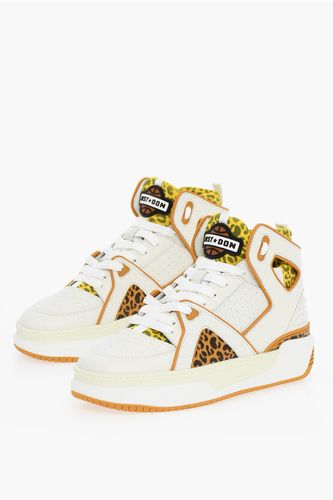 Leather and Fabric BASKETBALL JD1 High-Top Sneakers with Ani size 41 - Just Don - Modalova