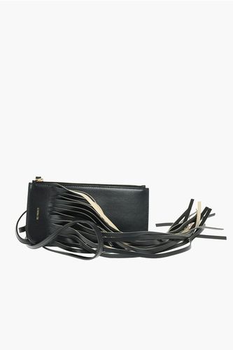 Leather mini neck pouch with fringes size Unica - Ree Projects - Modalova