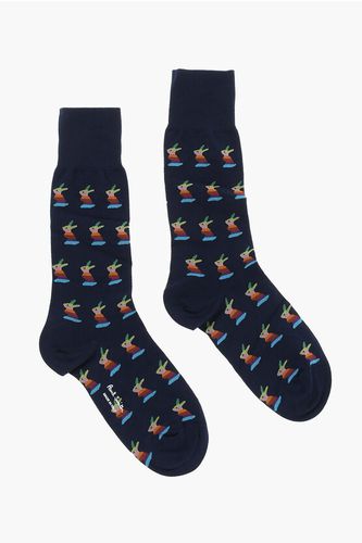 Long Socks with Allover Rabbit Print size Unica - Paul Smith - Modalova