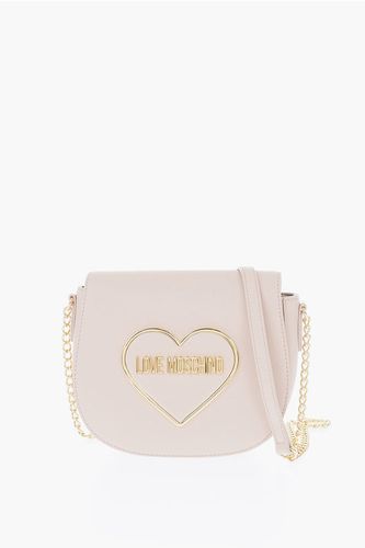 Moschino LOVE golden details faux leather Saddle bag women - Glamood Outlet