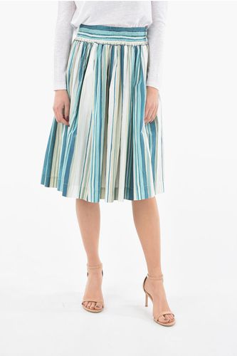 Striped Popeline Cotton Flared Skirt size L - Woolrich - Modalova