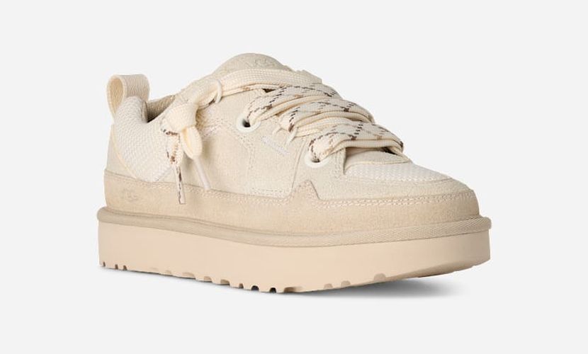 Basket Lo Lowmel in White, Taille 40, Daim/Textile/Matières Recyclées - Ugg - Modalova