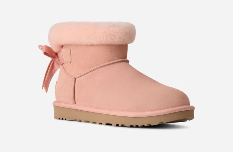 Botte Classic Mini Bailey Mixed Bow in , Taille 38, Daim - Ugg - Modalova