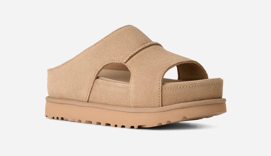 Mule Goldenstar Hi à découpes in Beige, Taille 39, Daim - Ugg - Modalova