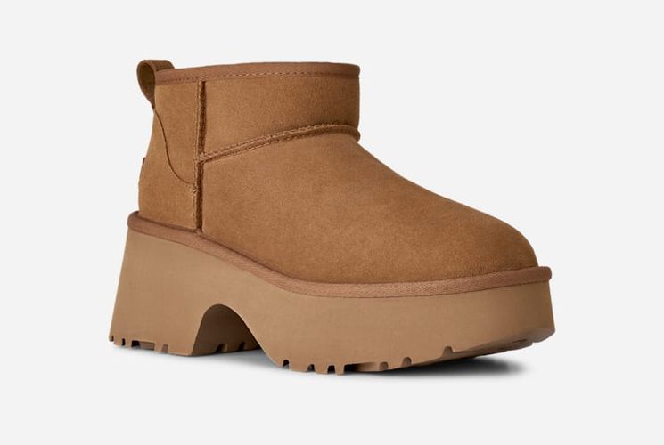 Botte Classic Ultra Mini New Heights in Brown, Taille 40, Daim - Ugg - Modalova