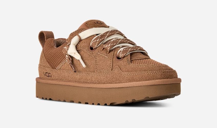 Basket Lo Lowmel in Brown, Taille 42, Daim/Textile/Matières Recyclées - Ugg - Modalova