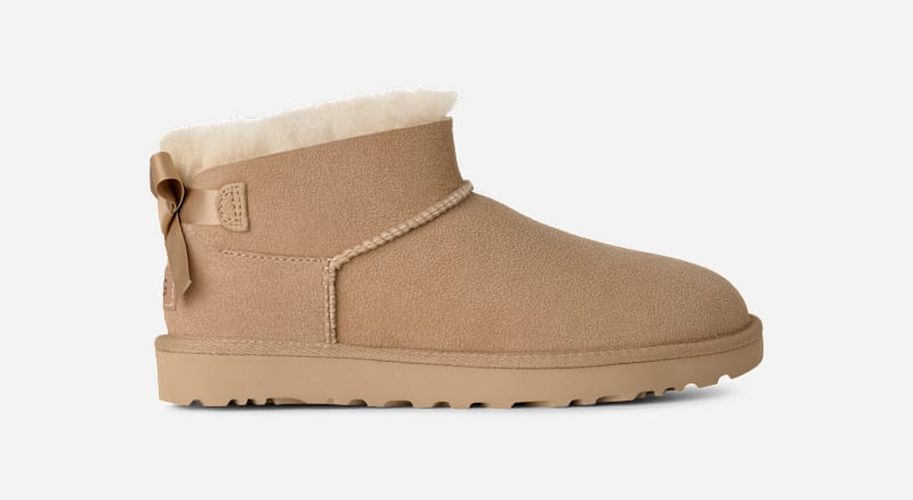 Botte Ultra Mini Bailey Bow in Beige, Taille 39 - Ugg - Modalova