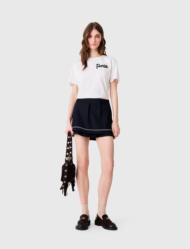 Tee Shirt Avec Logo Paris Brodé - Maje - Modalova