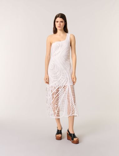 Robe Longue Asymétrique En Crochet - Maje - Modalova