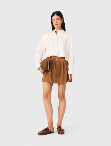 Chemise Courte Brodée De Perles - Maje - Modalova