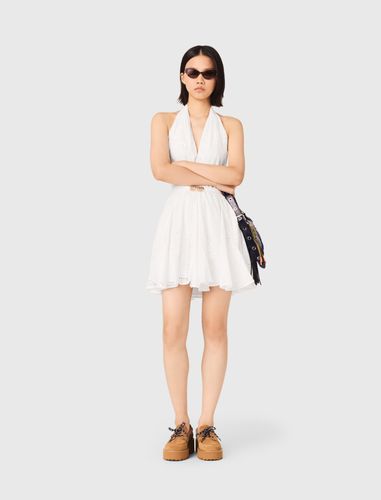 Robe Courte Brodée Dos Décolleté - Maje - Modalova