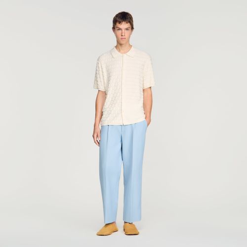 Cardigan en maille éponge - Sandro Paris - Modalova