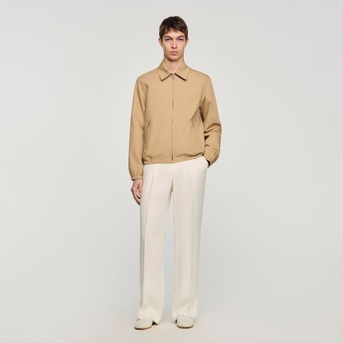 Blouson en coton zippé - Sandro Paris - Modalova