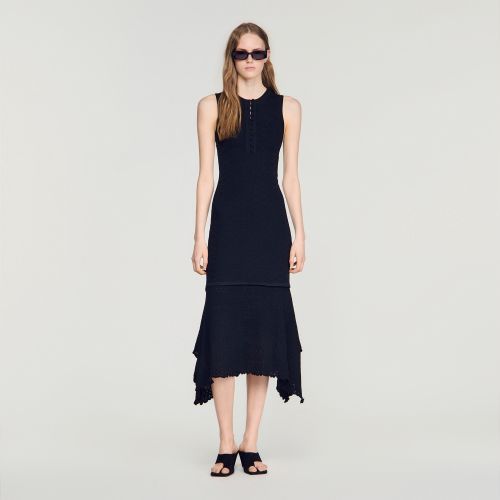 Robe pointelle fantaisie - Sandro Paris - Modalova