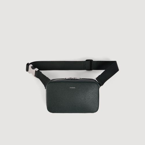 Petit sac en cuir reconstitué - Sandro Paris - Modalova