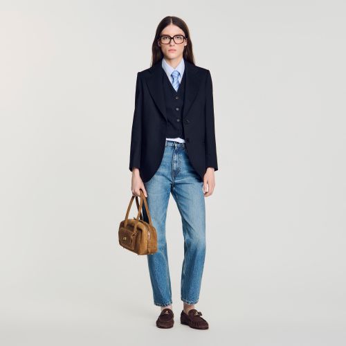 Veste de tailleur à rayures - Sandro Paris - Modalova