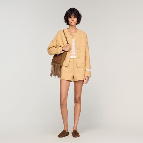 Blouson en jean - Sandro Paris - Modalova