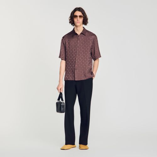 Chemise fluide Square Cross - Sandro Paris - Modalova