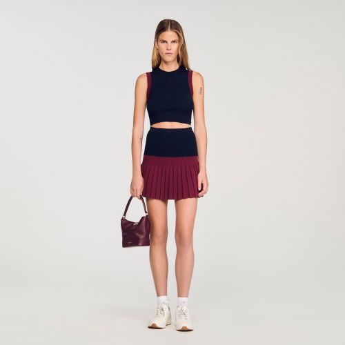 Top en maille bicolore - Sandro Paris - Modalova