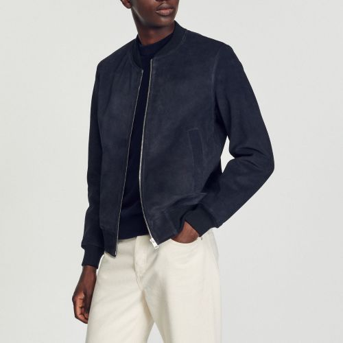 Blouson en cuir d'une tannerie certifiée - Sandro Paris - Modalova