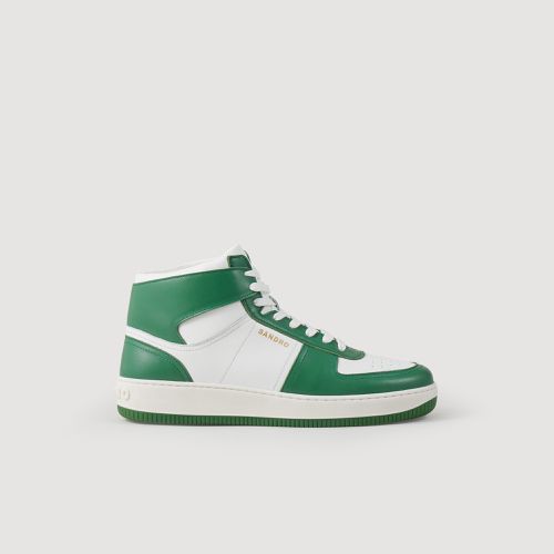 Sneakers montantes en cuir - Sandro Paris - Modalova