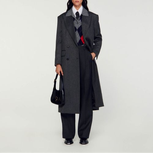 Manteau long - Sandro Paris - Modalova