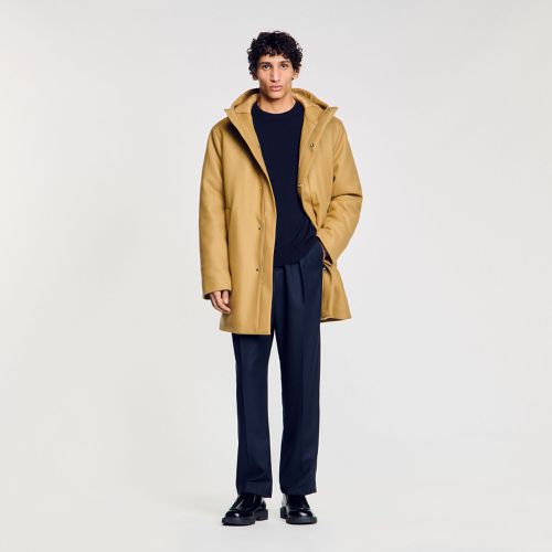 Parka en laine à capuche - Sandro Paris - Modalova