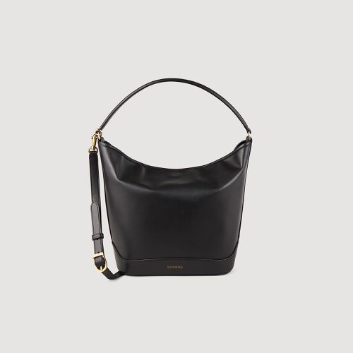 Sac seau en cuir - Sandro Paris - Modalova