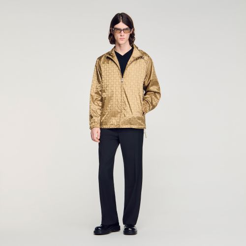 Blouson en nylon Square Cross - Sandro Paris - Modalova