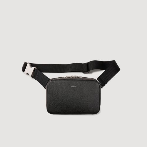 Petit sac en cuir reconstitué - Sandro Paris - Modalova