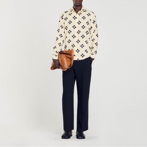 Chemise Cross Flower - Sandro Paris - Modalova