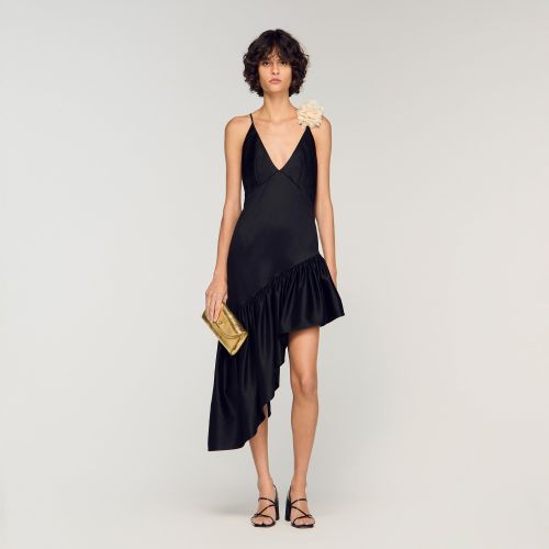 Robe courte à volant - Sandro Paris - Modalova