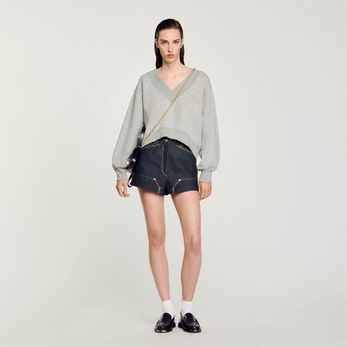 Sweatshirt court - Sandro Paris - Modalova