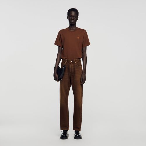 Jean regular effet délavé - Sandro Paris - Modalova