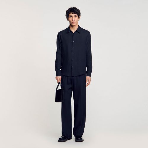 Chemise en lin - Sandro Paris - Modalova