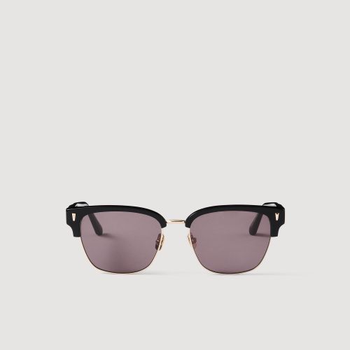 Lunettes soleil acétate logo - Sandro Paris - Modalova