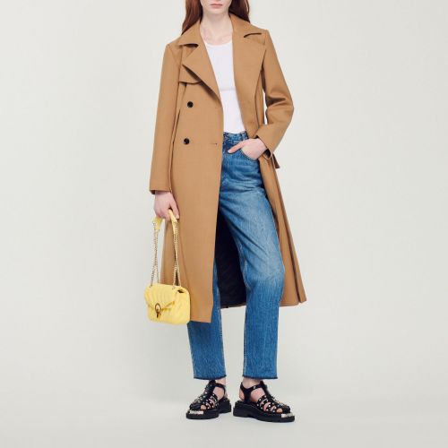 Manteau long style trench - Sandro Paris - Modalova