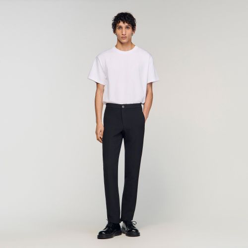 Pantalon en jersey - Sandro Paris - Modalova