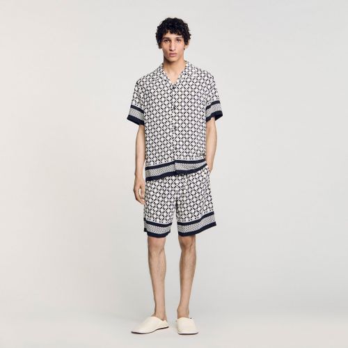 Chemise fluide à imprimé Square Cross - Sandro Paris - Modalova