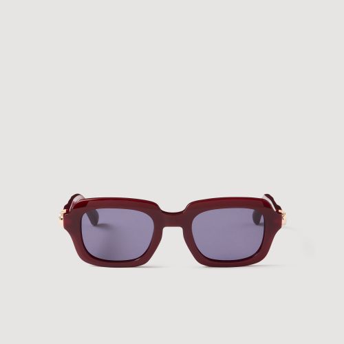 Lunettes de soleil à détails logo - Sandro Paris - Modalova