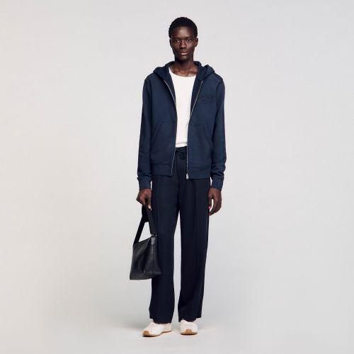 Sweatshirt à patch - Sandro Paris - Modalova