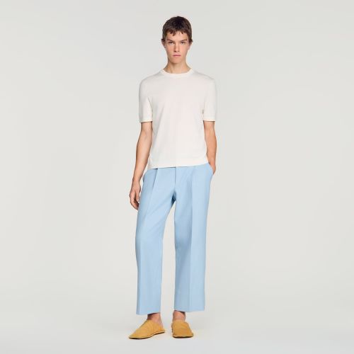 T-shirt en tricot - Sandro Paris - Modalova
