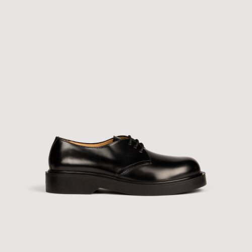 Derbies en cuir glacé - Sandro Paris - Modalova