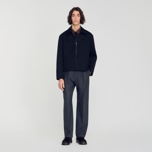 Blouson minimal zippé - Sandro Paris - Modalova
