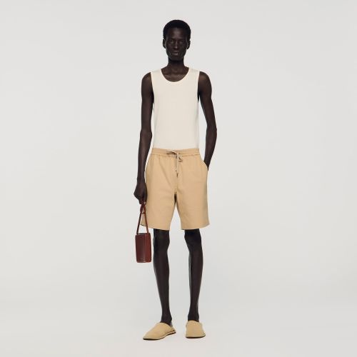 Short en coton - Sandro Paris - Modalova