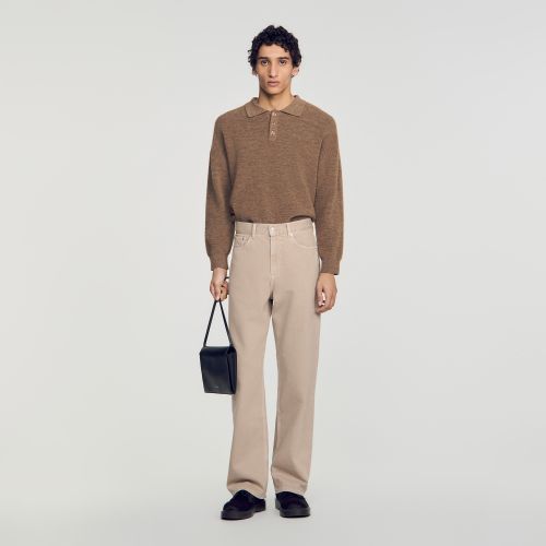 Jean baggy effet délavé - Sandro Paris - Modalova