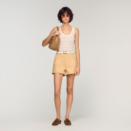 Short en jean - Sandro Paris - Modalova
