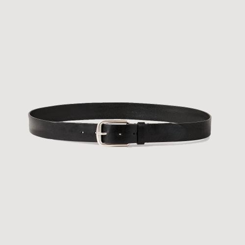 Ceinture en cuir végétal - Sandro Paris - Modalova
